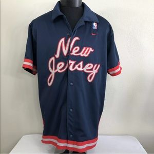 Vintage Nike NBA New Jersey Nets Warm Up Top
